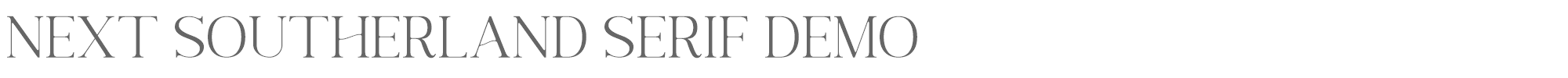Next Southerland Script Next Southerland Serif DEMO.ttf font preview